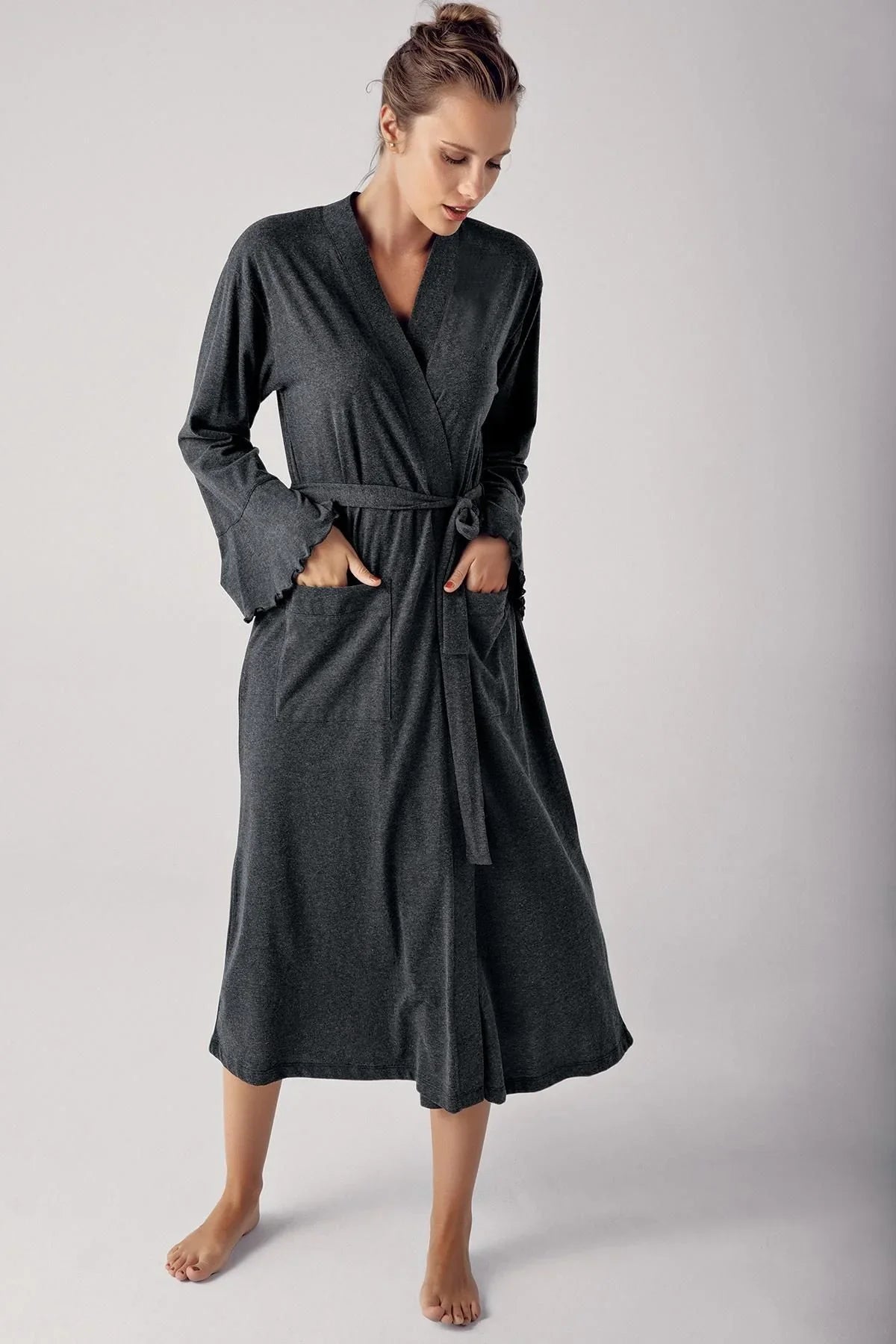 Kadın Pamuklu  Sabahlık 13502