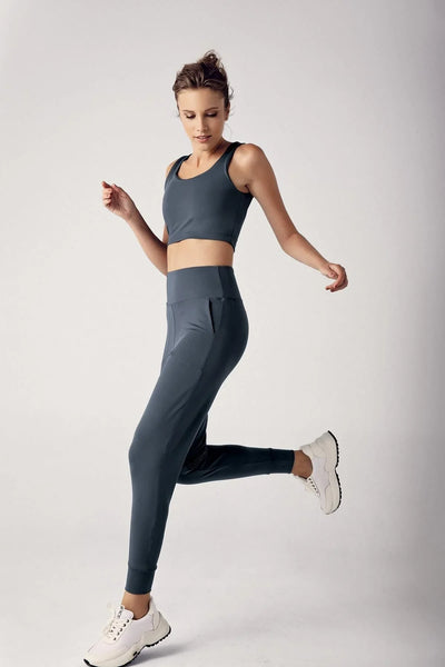 Kadın Yüksek Bel Cepli Jogger Eşofman Altı E01