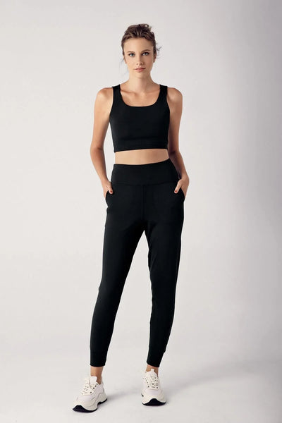 Kadın Yüksek Bel Cepli Jogger Eşofman Altı E01