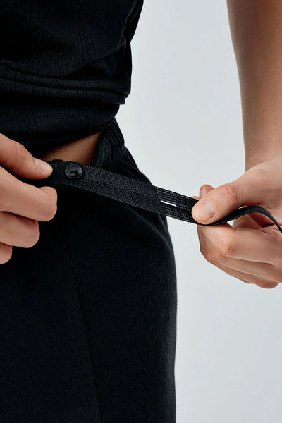 Kalın Askılı Ajurlu Esnek Pamuklu Hamile Sabahlık Pijama Takım 17308