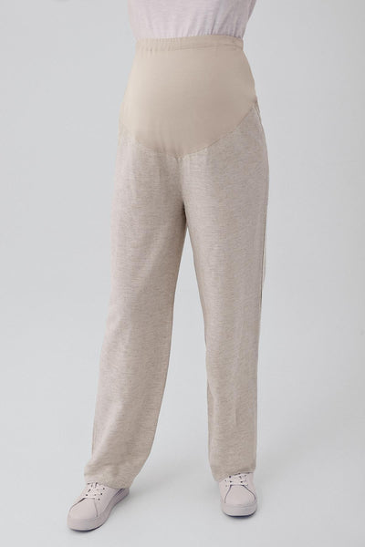 Keten Ayarlanabilir Yüksek Bel Hamile Pantolon K201 - Artış Collection