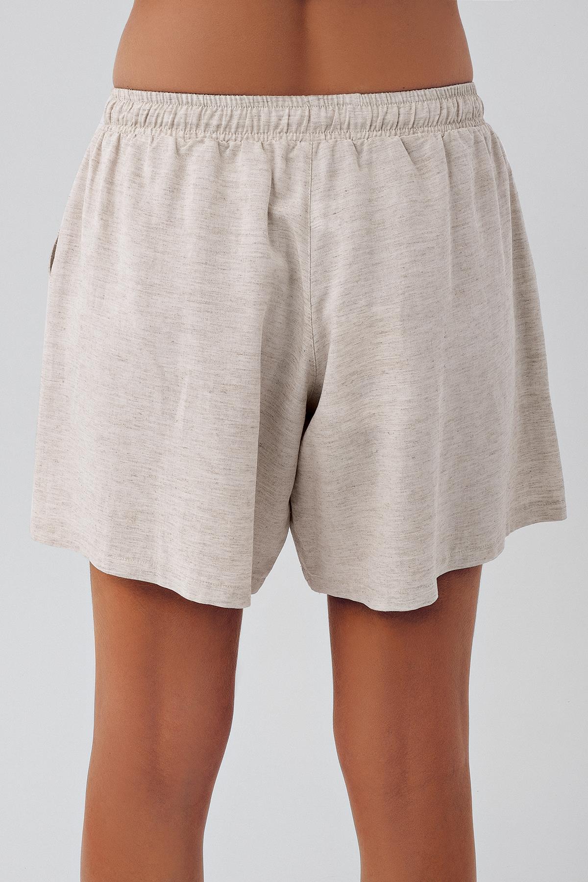 Linen Short Sleeve Oversize Shirt Shorts Set K602