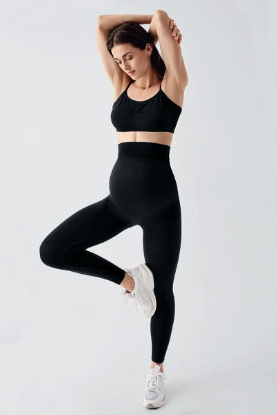 Seamless (Dikişsiz) Fitilli Yüksek Bel Toparlayıcı Ekstra Esnek Spor Hamile Tayt 26FS2