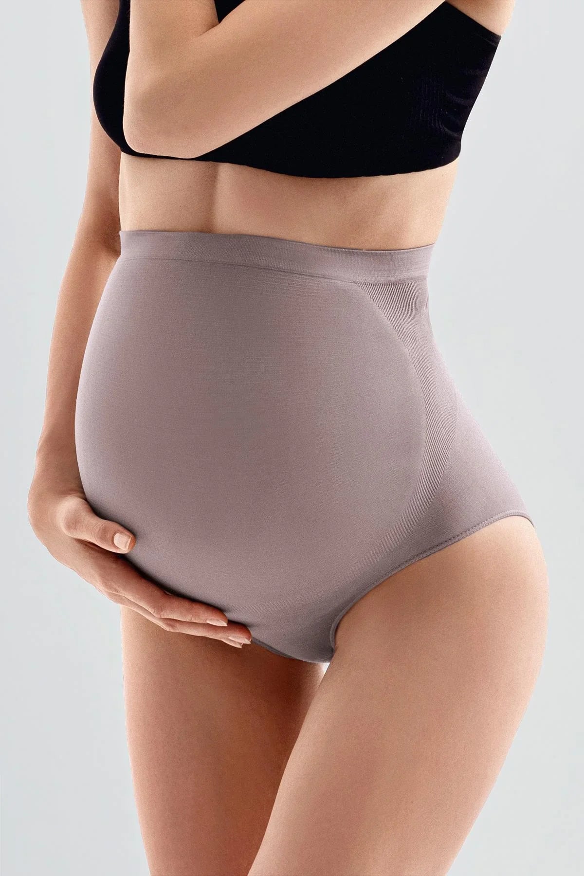 Seamless (Dikişsiz) Yumuşak Dokulu Esnek Hamile Külodu 2'li Paket 27K03