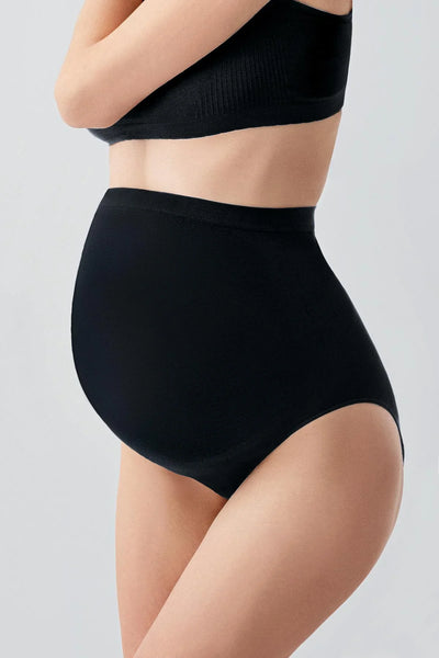 Seamless (Dikişsiz) Yumuşak Dokulu Esnek Hamile Külodu 2'li Paket 27K03