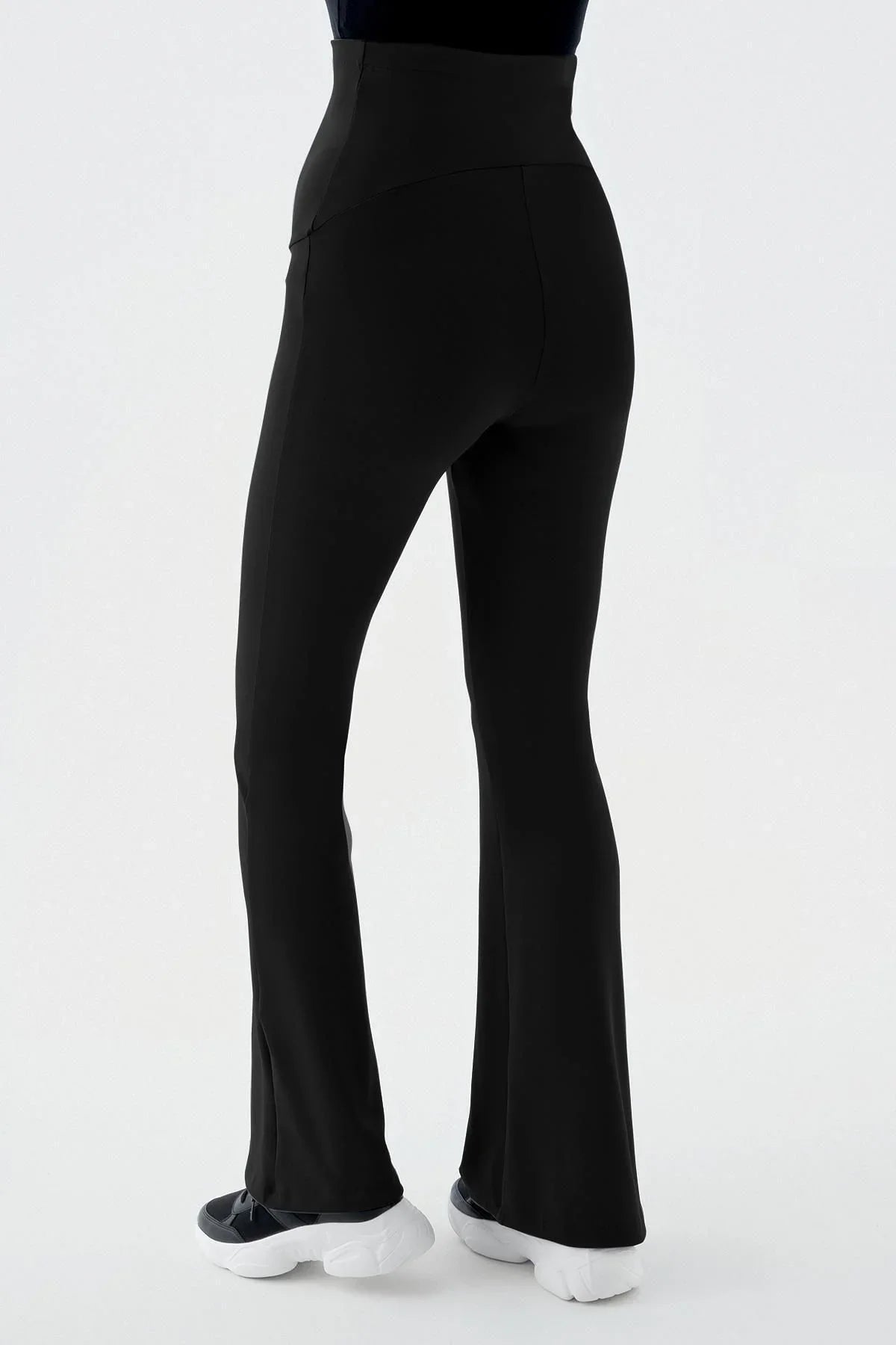 Termal Şardonlu Sıcak Tutan Esnek Beli Ayarlanabilir Kışlık İspanyol Paça Hamile Tayt T18