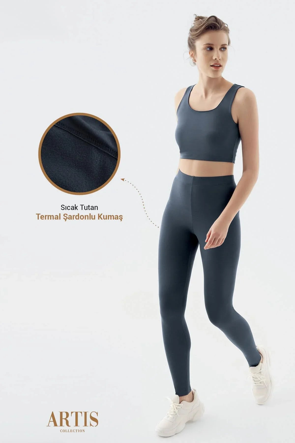 Termal Şardonlu Sıcak Tutan Kışlık Esnek Tayt T19