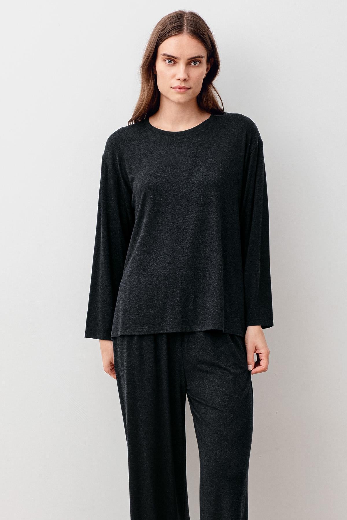 Yumuşak Dokulu Viskoz Pijama Takım