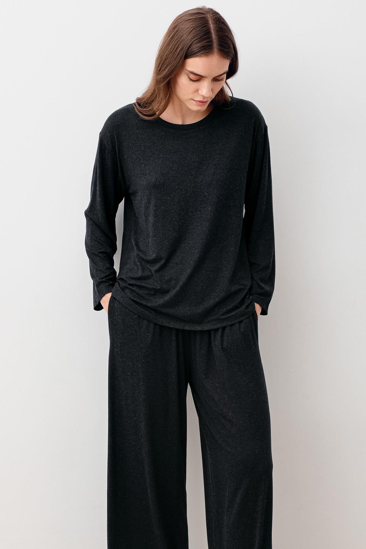 Yumuşak Dokulu Viskoz Pijama Takım