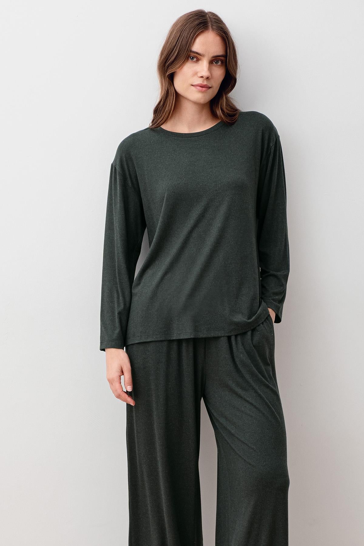 Yumuşak Dokulu Viskoz Pijama Takım